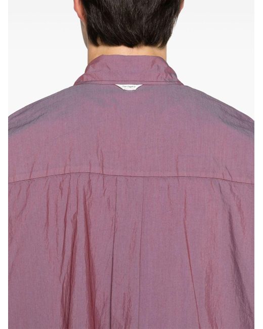 Our Legacy Purple Borrowed Cotton-blend Shirt for men