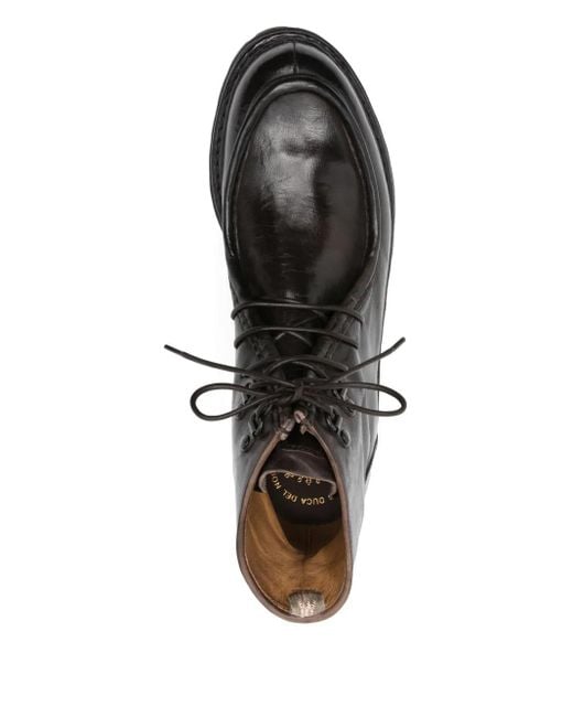 Officine Creative Black 'Volcov' Lace Up Boot for men