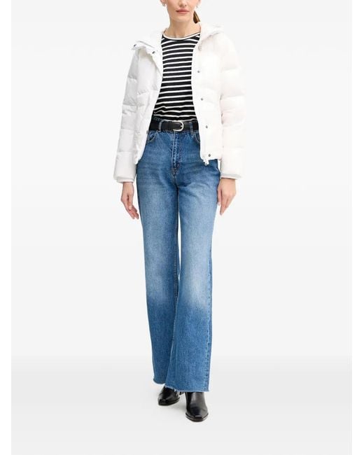 Colmar White Hooded Padded Jacket