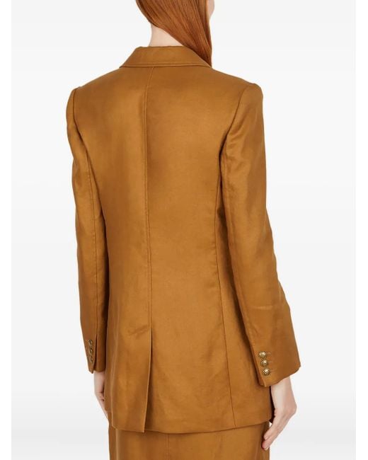 Blazer Con Doble Botonadura Max Mara de color Brown