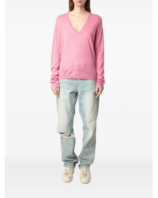 Zadig & Voltaire Pink Rivy Sweater
