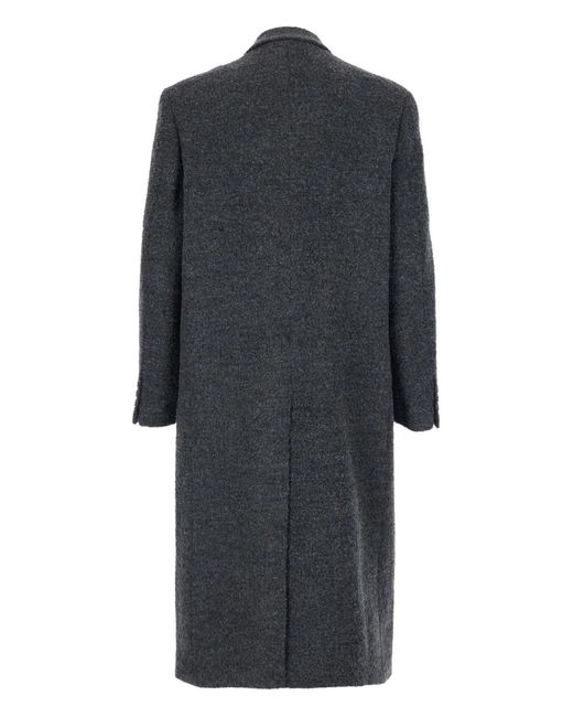 TONYWACK Black Manteau À Boutonnière Croisée for men