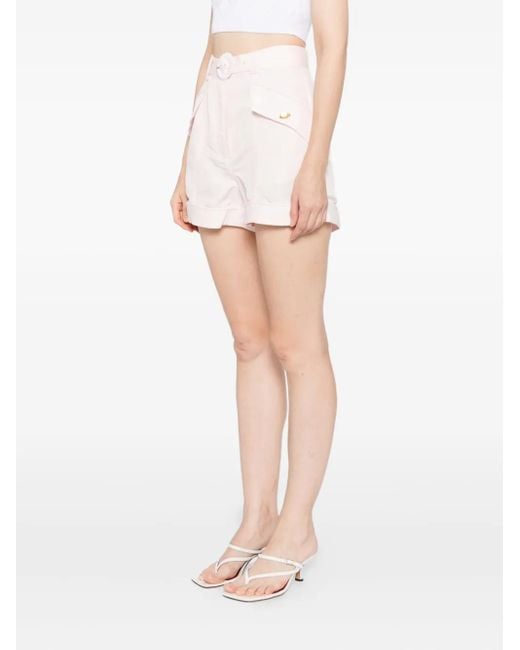 Aje. White Auden Shorts