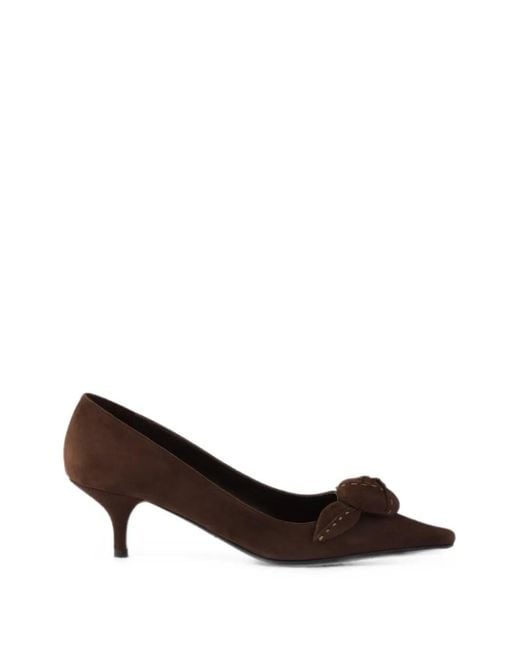 Prada Brown Suede Pumps