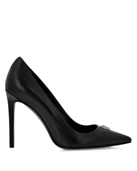 Zapatos con tacón de 105 mm Philipp Plein de color Black