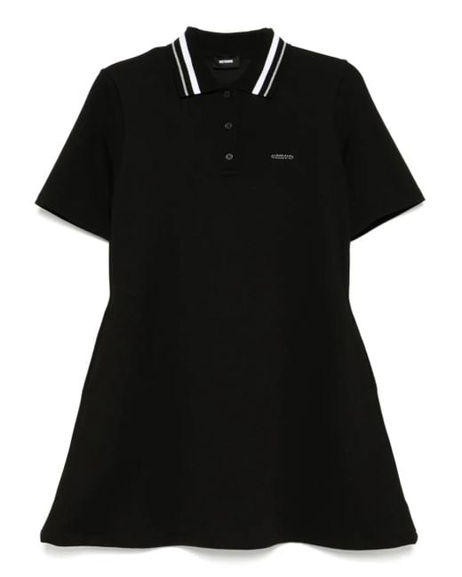 Abito Corto Stile Polo di we11done in Black