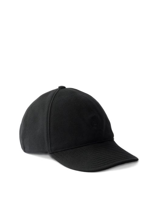 Prada Old Piqué Baseballkappe in Black für Herren