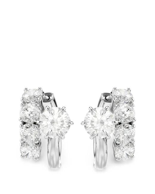 Swarovski White Matrix Ohrringe