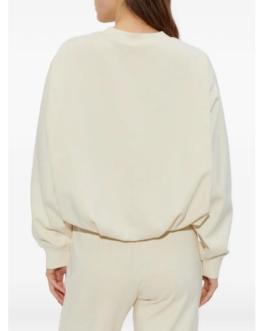 Bogner White Chloe Embossed Crewneck Sweatshirt