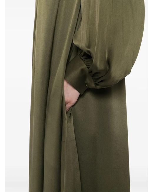 Cynthia Rowley Green Monroe Silk Charmeuse Dress