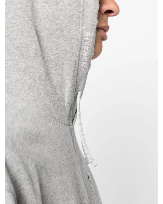 Givenchy Gray Cotton Hoodie for men