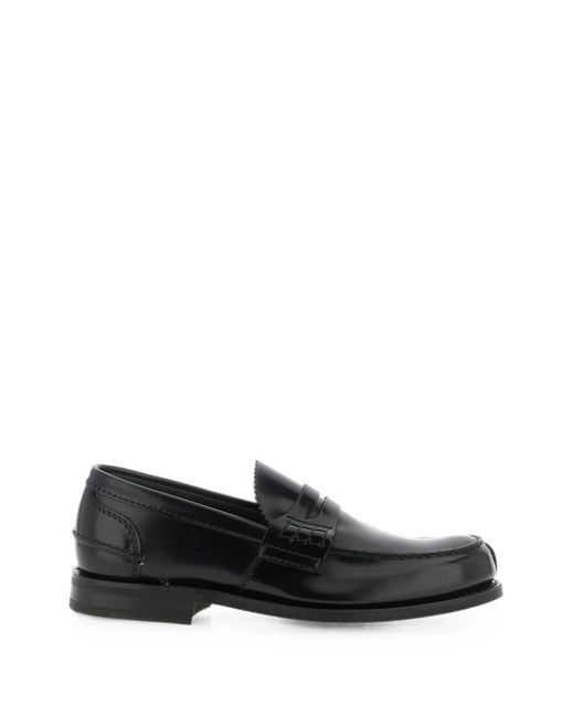 Church's Black Pembrey Leather Penny Loafers for men