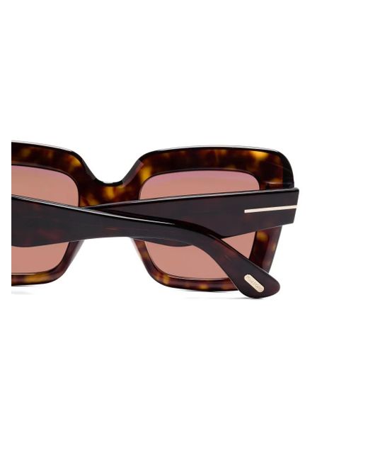Tom Ford Pink Esme Tortoiseshell Sunglasses
