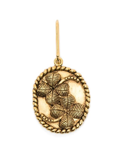 Aurelie Bidermann Metallic Zodiaque Gémeaux Clover Charm Necklace