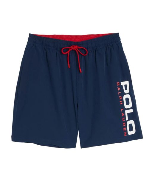 Polo Ralph Lauren Badehose mit Logo-Print in Blue für Herren