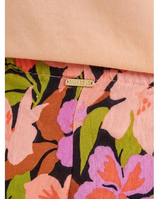Billabong Red Floral-Print Pants