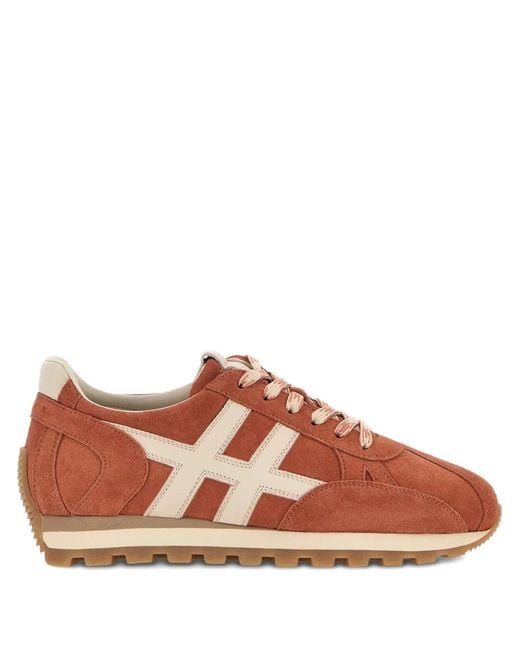 Hogan Brown H671 86Er Lace-Up Fastening Sneakers