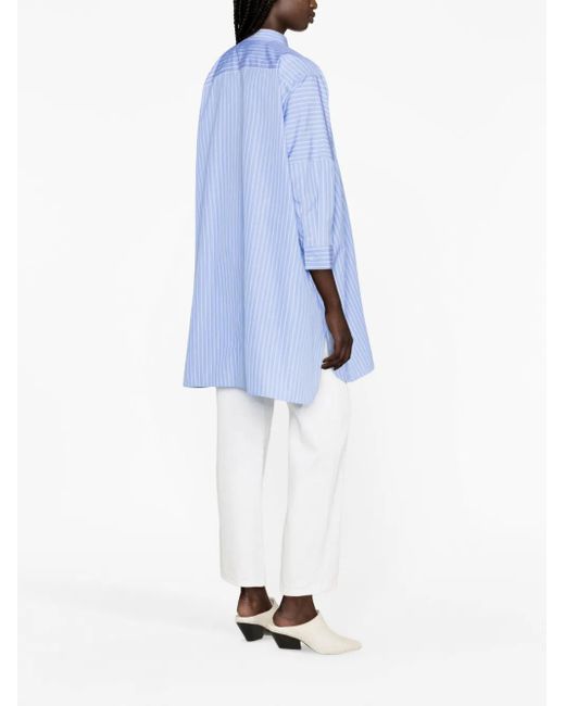 Jil Sander J05 Dl0107 Woman Blue Shirt