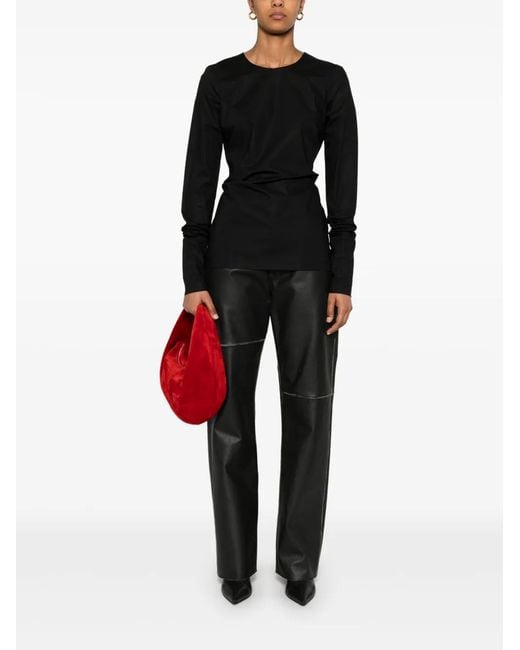 Thelatest Black Poplin Blouse