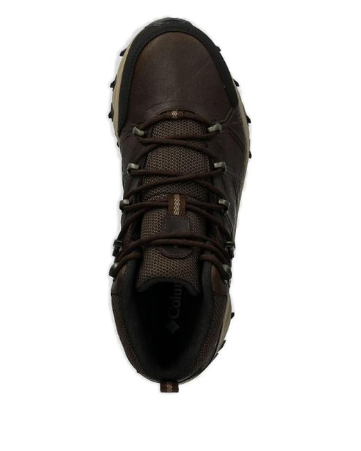 Columbia Brown Leather Lace-Up Hiking Boots for men