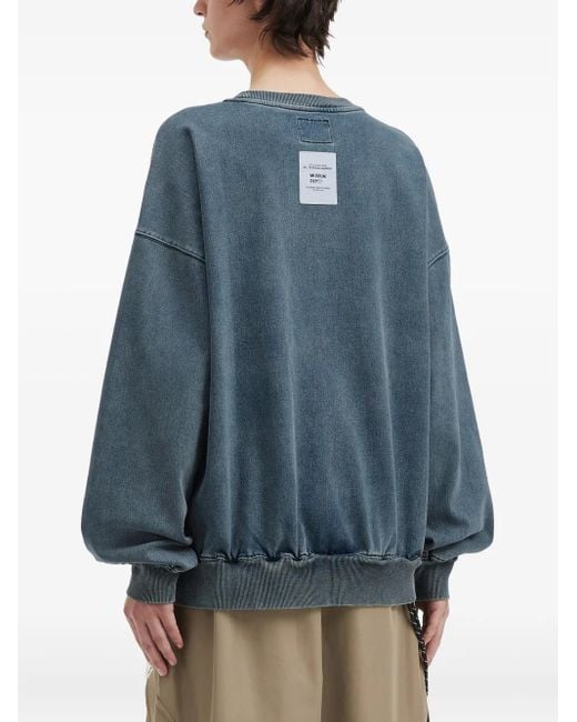 Musium Div. Blue Patchwork Pocket Sweatshirt for men