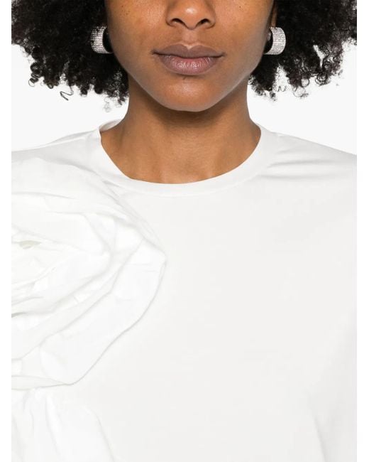 Nissa フローラル Tシャツ White