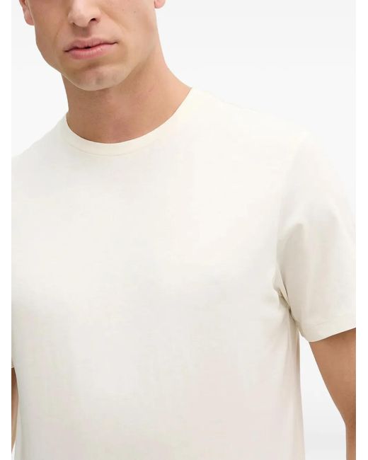 Hackett White Logo-Embroidered T-Shirt for men