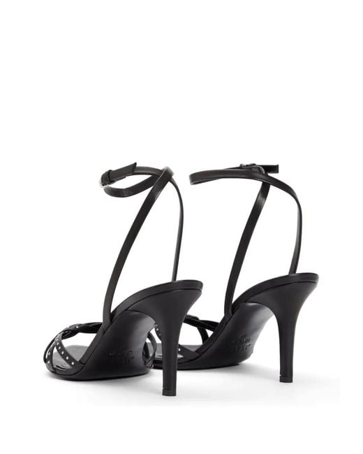Isabel Marant Black Sandales Adole En Cuir À Clous