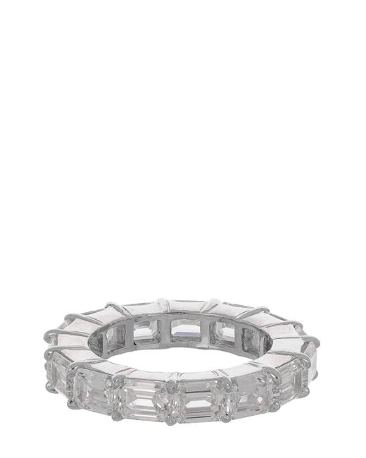 Fantasia by Deserio 14kt White Gold Cubic Zirconia Eternity Ring