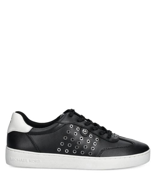 MICHAEL Michael Kors Black Leather Sneakers