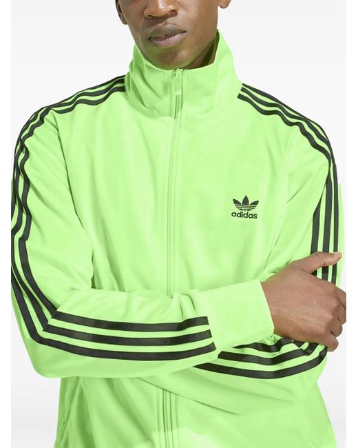 Adidas Green Firebird Adicolor Three-Stripe Jacket for men