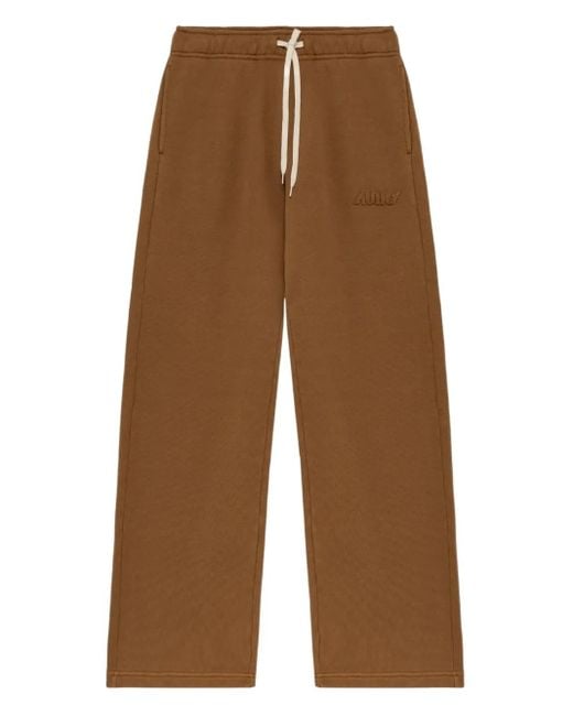 Autry Brown Embroidered Drawstring Pants