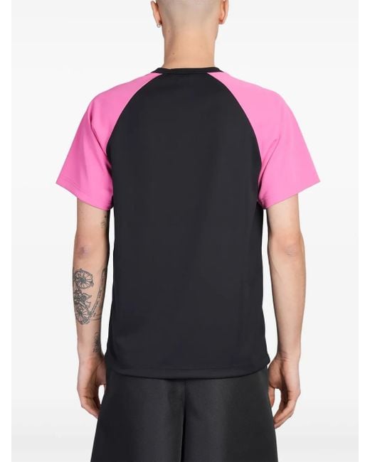 メンズ Comme des Garçons バイカラー Tシャツ Red
