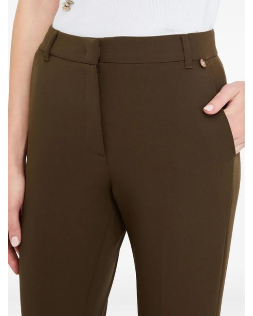 Liu Jo Broek Met Logoplakkaat in het Brown