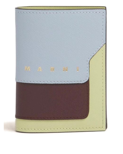 Marni Logo-print Wallet Blue