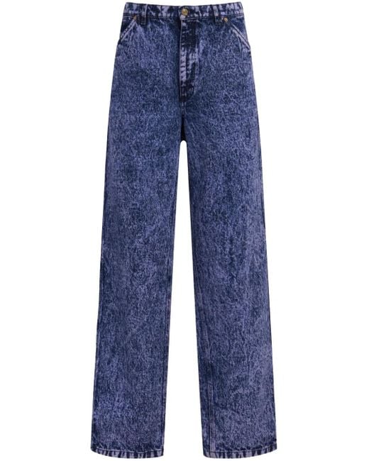 Jean Droit À Effet Délavé Marni pour homme en coloris Blue
