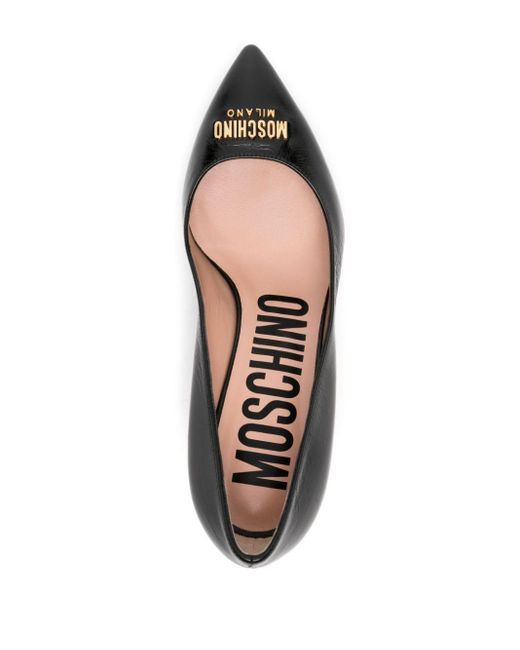 Moschino Black 60mm Leather Pumps