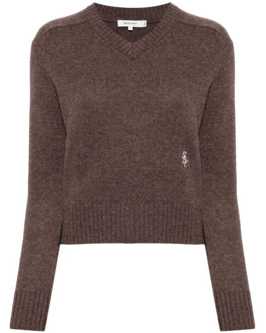 Sporty & Rich Brown Sweater