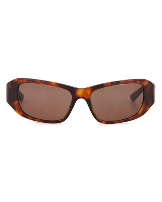 Balenciaga Brown Tuesday Rectangle-Frame Sunglasses for men