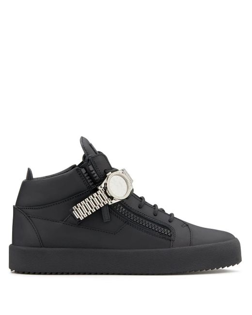 Sneakers con dettaglio orologio di Giuseppe Zanotti in Black da Uomo