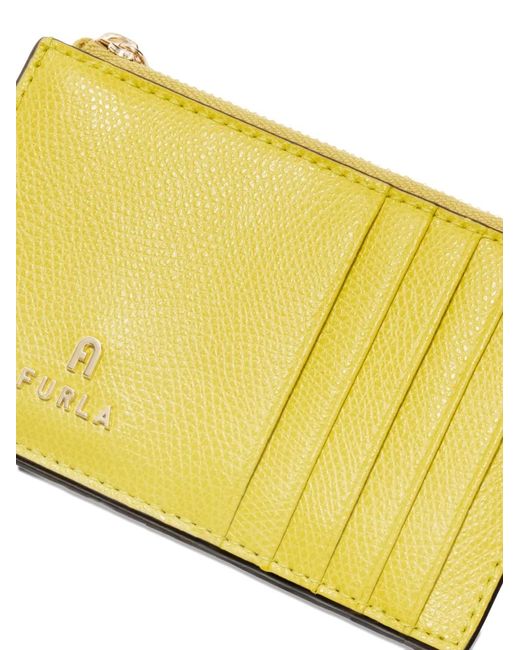 Furla Yellow M Camelia Card Holder