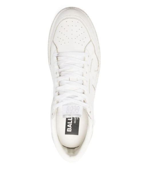 Golden Goose Deluxe Brand Ball Star Leren Sneakers in het White