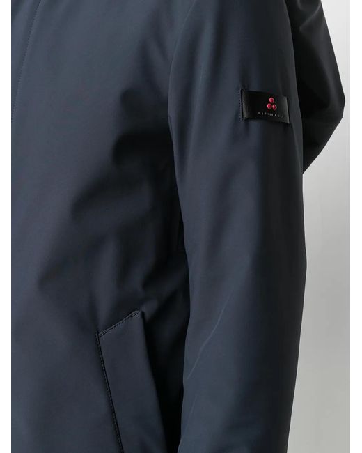 Peuterey Blue Logo Patch Rain Jacket for men