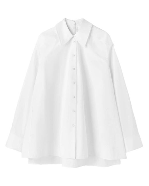 Jil Sander Oversized Overhemd in het White
