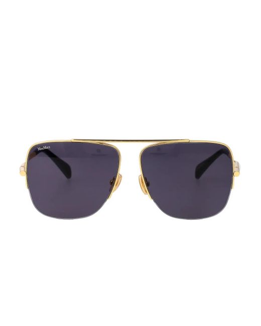 Max Mara Eyewear パイロット サングラス Blue