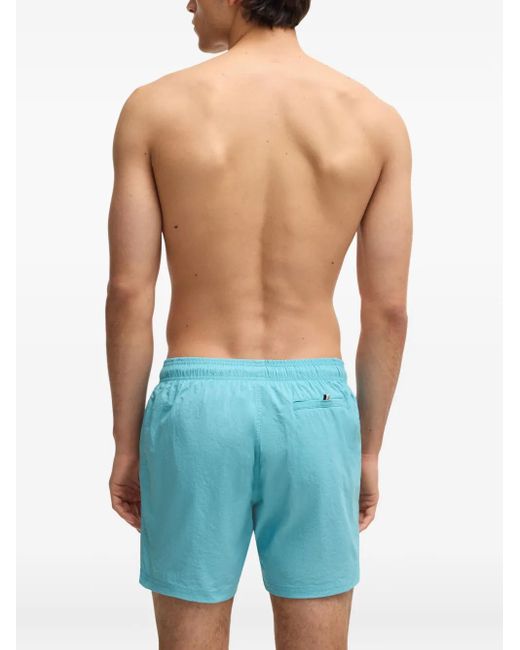 Boss Blue Logo Swim Shorts for men