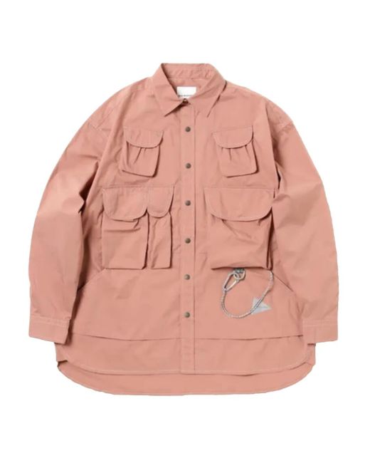 Camicia di And Wander in Pink da Uomo