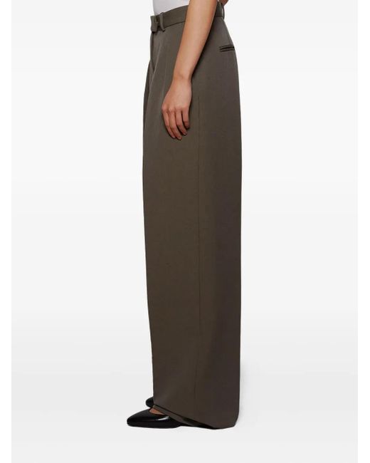 Alex Perry Gray Pleated Trousers