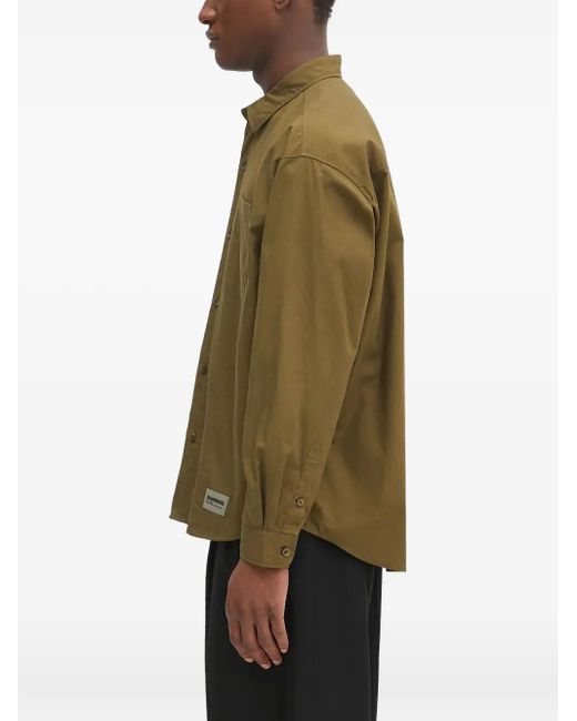 Neighborhood Green Buttoned Pocket Shirt for men