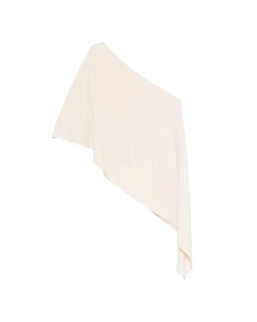 ViCOLO White One-Shoulder Asymmetric Top